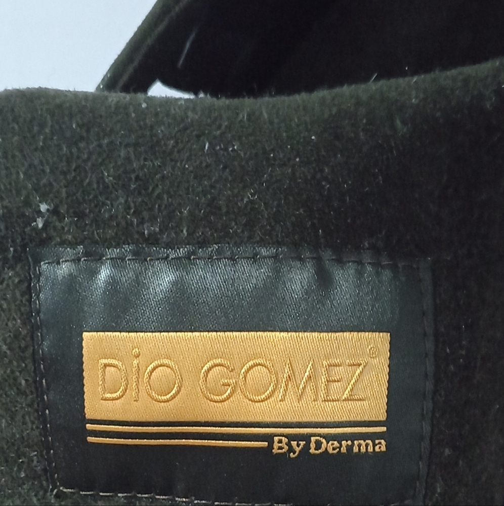 Brown Suede Coat with Black Fur Trim - Picture 3 of 7